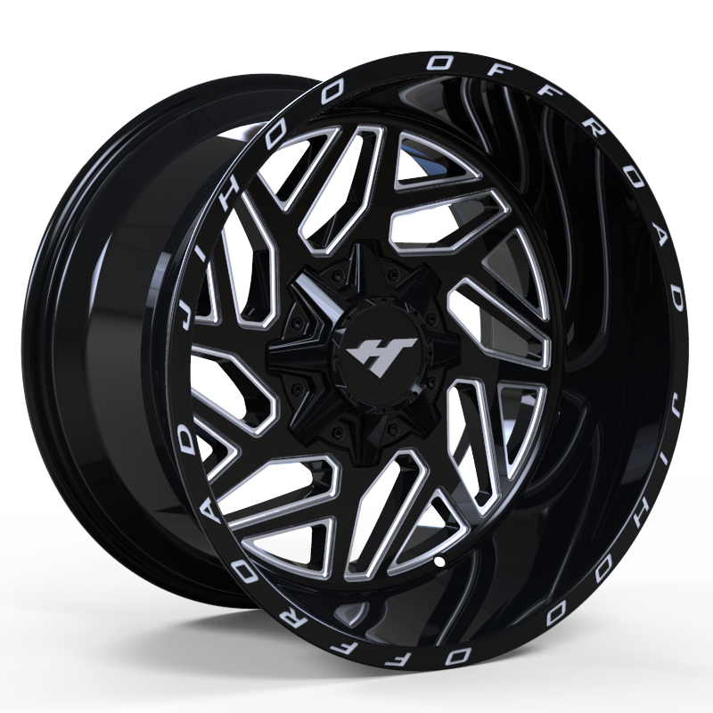 20X9.0 inch Black machine face wheel rim