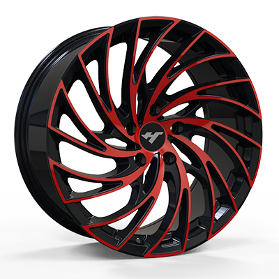 AZ5011　18X8.5 inch　RED & BLACK wheel rim